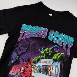 Travis Scott Astroworld Graphic T Shirt Black Men's Size Small